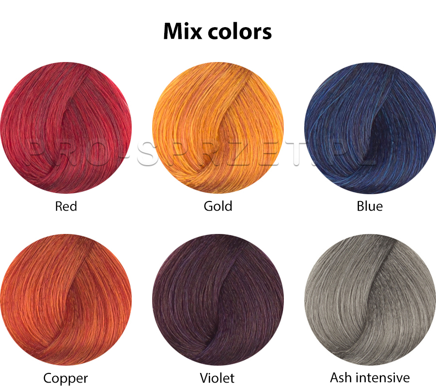 Dusy Professional Color Creations Farba do włosów z proteinami jedwabiu - kolekcja mixy kolorów