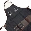 Fartuch Clubman Barber Apron profesjonalny barberski z nadrukiem Fartuchy fryzjerskie Clubman