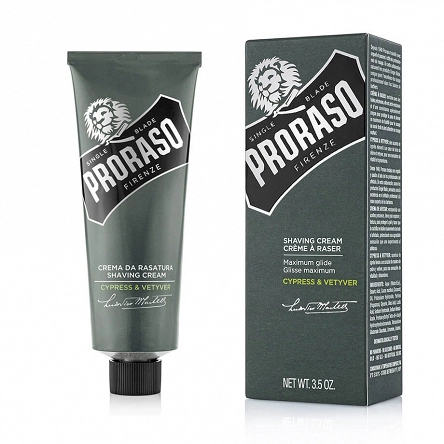 Krem Proraso Cypress & Vetiver do golenia z naturalnymi olejkami i orzeźwiającym zapachu 100ml Nowości Proraso 8004395007172