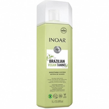 Kuracja wygładzająca włosy Inoar Brazilian Vegan Tanino Taninoplastia 1000ml Inoar