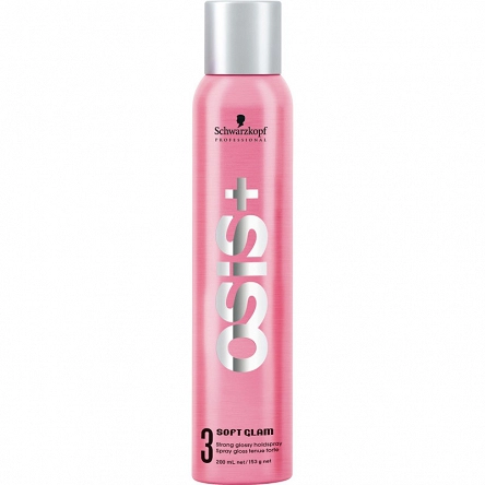 Lakier Schwarzkopf OSIS+ Soft Glam Strong Glossy nabłyszczający dający mocne utrwalenie 200ml Lakiery do włosów Schwarzkopf 4045787329889