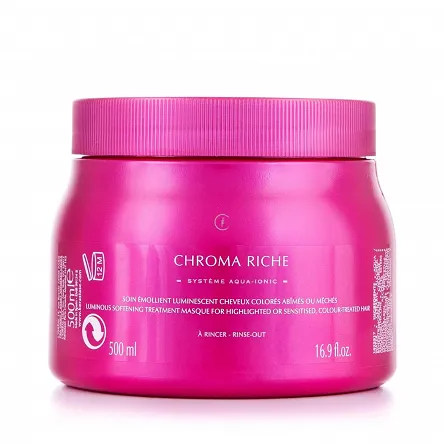 Maska Kerastase Chroma Riche Masque 500ml Chromatique Riche Włosy Uwrażliwione, Rozjaśnianie lub z Pasemkami Kerastase 3474630152601