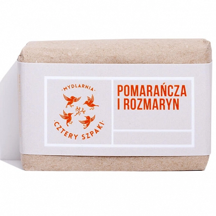 Mydło 4 Szpaki naturalne pomarańcza i rozmaryn pielęgnacyjne do ciała 110g Peeling do rąk 4 Szpaki 5906660352136