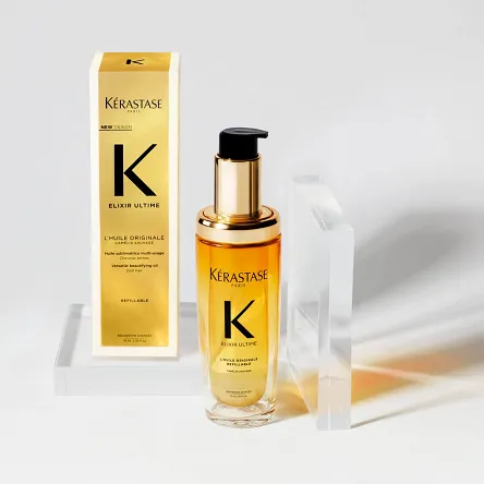 Olejek Kerastase Elixir Ultime L`Huile Originale Refillable z możliwością uzupełniania 75ml Włosy zniszczone Kerastase 3474637215125