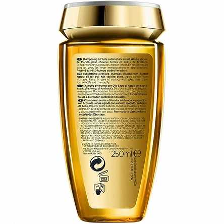 Kąpiel Kerastase Elixir Ultime Bain do pielęgnacji włosów 250ml Szampon regenerujący włosy Kerastase 3474636614103