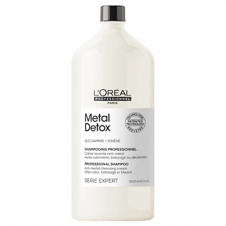 Szampon Loreal Metal Detox oczyszczający włosy po koloryzacji i dekoloryzacji 1500ml Szampony do włosów L'Oreal Professionnel 30160668