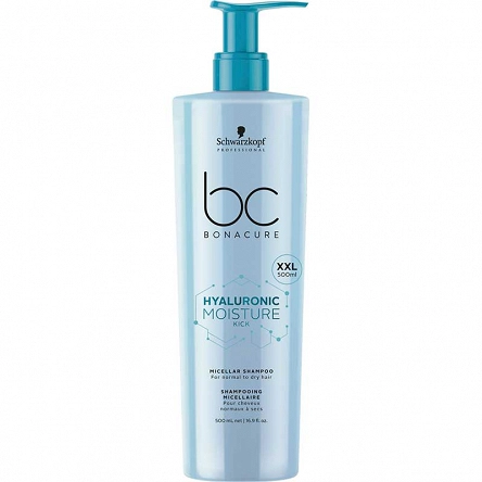 Szampon Schwarzkopf BC Hialuronic Moisture Kick Micelarny nawilżający 500ml Szampony nawilżające Schwarzkopf 4045787427820