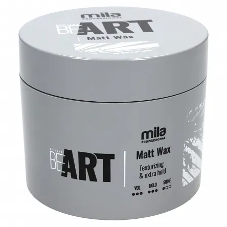 Wosk Mila Professional Be Art Matt Wax utrwalający matowy do włosów 100ml Wosk do włosów dla mężczyzn Mila 5907688774481