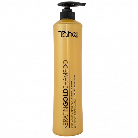 Szampon Tahe KERATIN GOLD SHAMPOO regenerujący z keratyną do włosów rozjaśnianych i zniszczonych 1000ml Szampony wzmacniające Tahe 8426827734447