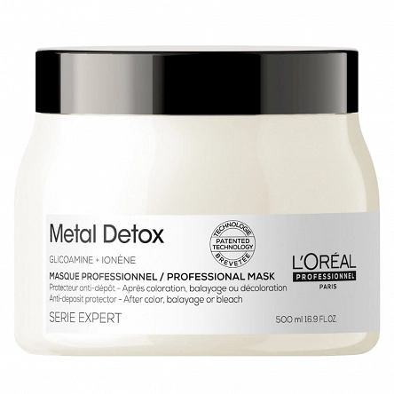 Maska Loreal Metal Detox zabezpieczająca włosy po koloryzacji i dekoloryzacji 500ml Maski do włosów L'Oreal Professionnel 30163478