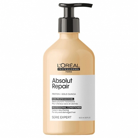 Odżywka Loreal Absolut Repair Gold regenerująca do włosów zniszczonych 500ml Odżywki do włosów L'Oreal Professionnel 3474636975488