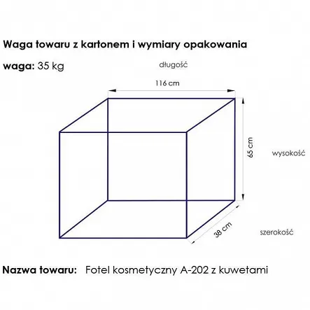 Fotel kosmetyczny Activ kosmetyczny A-202 z kuwetami Fotele kosmetyczne Activ 5906717401152