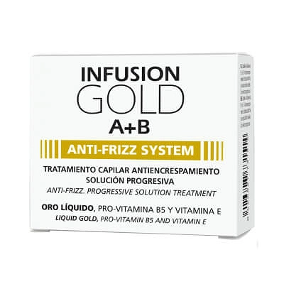 Ampułki Tahe BOTANIC GOLD FINISHING Infusion Gold Anti-Frizz System (A+B) 2x10 ml Kuracje do włosów Tahe 8426827734997