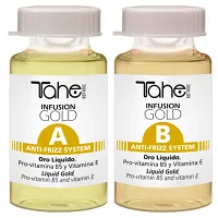 Ampułki Tahe BOTANIC GOLD FINISHING Infusion Gold Anti-Frizz System (A+B) 2x10 ml