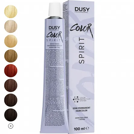 Toner Dusy Professional Color Spirit do włosów z systemem ochrony koloru, bez amoniaku 100ml Farby do włosów bez amoniaku Dusy 4016660065583