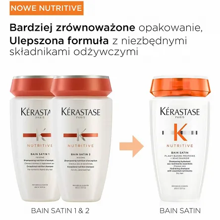 Szampon Kerastase Nutritive Bain Satin nawilżający do włosów suchych, normalnych i cienkich 250ml Szampony do włosów suchych Kerastase 3474637154912