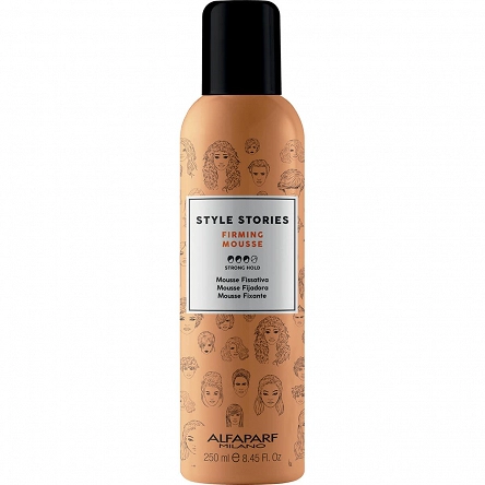 Pianka Alfaparf Style Stories do modelowania włosów mocno utrwalająca 250ml Pianki do włosów Alfaparf 8022297071312