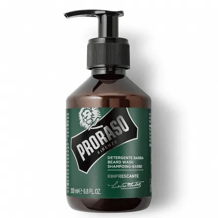 Zestaw Proraso Refreshing, do pielęgnacji brody, szampon 200ml, balsam, 100ml, olejek 30ml Pielęgnacja Proraso 8004395006939
