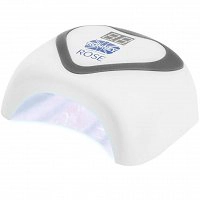 Lampa RONNEY ROSE Nail Lamp LED 24/48W do paznokci biało srebrna