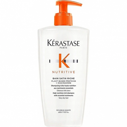 Szampon Kerastase Nutritive Bain Satin Riche do włosów bardzo suchych i grubych 500ml Szampony do włosów Kerastase 3474637154950