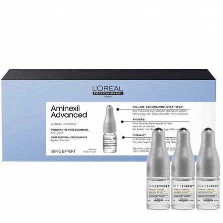 Kuracja Loreal Aminexil Advanced przeciw wypadaniu włosów 42x6ml  Kuracje przeciw wypadaniu włosów L'Oreal Professionnel 3474637109509