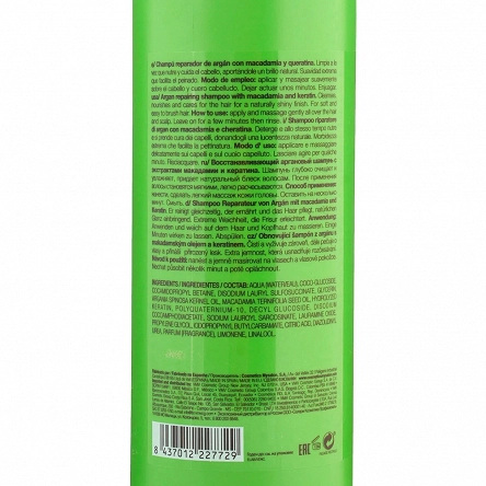 Szampon MySalon Professional Reparador De Argan regenerujący do włosów 1000ml Szampony do włosów MySalon Professional 8437012227729