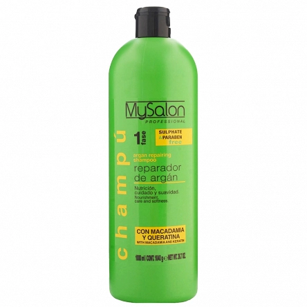 Szampon MySalon Professional Reparador De Argan regenerujący do włosów 1000ml Szampony do włosów MySalon Professional 8437012227729