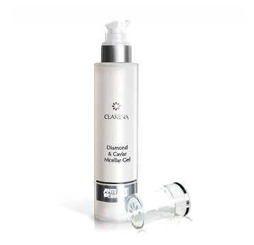 Micelarny żel Clarena Diamond & Caviar Micellar Gel 200ml Kosmetyki do demakijażu Clarena 5904730324588