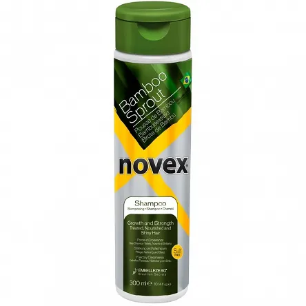 Szampon Novex Bamboo Sprout stosowany po kreatynowym prostowaniu włosów 300ml Szampony do włosów suchych Novex 876120002701