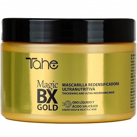 Maska Tahe MAGIC BX GOLD ULTRA-NUTRITIVE nawilżająca do pielęgnacji włosów 300ml Maski do włosów Tahe 8426827800029