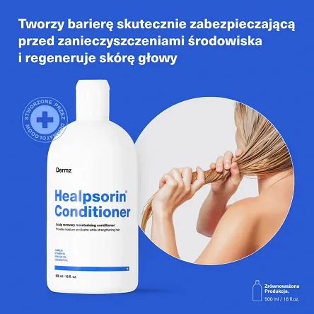 Odżywka Dermz Healpsorin na podrażnioną skórę głowy, wzmacniająca włosy 500ml Dermz 5907222288252