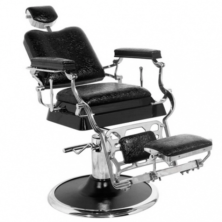 Fotel barberski Gabbiano Old King czarny dostępny w 48h Fotele barberskie Gabbiano 9849