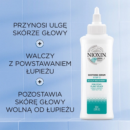 Zestaw przeciwłupieżowy Nioxin Scalp Recovery szampon 200ml, odżywka 200ml, serum 100ml Problemy z włosami Nioxin 4064666321783