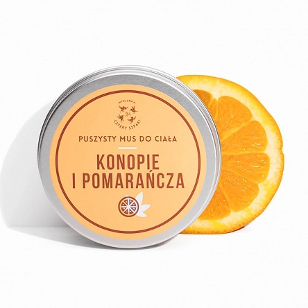 Mus 4 Szpaki Konopie i Pomarańcza naturalny do ciała 150ml Kosmetyki do ciała 4 Szpaki 5906660352006