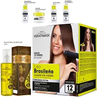 Zestaw Placenta Life Kertimask Liso Brasileno do keratynowego prostowania włosów z kwasem hialuronowym 240ml