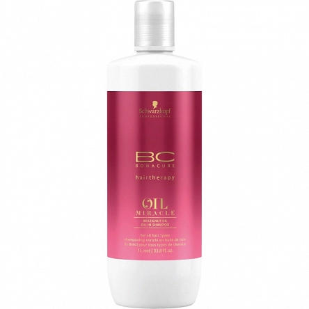 Szampon Schwarzkopf BC Oil Miracle Brazilnut z olejkiem do włosów farbowanych 1000ml BC Oil Miracle Linia do włosów z odżywczymi olejkami Schwarzkopf 4045787366945