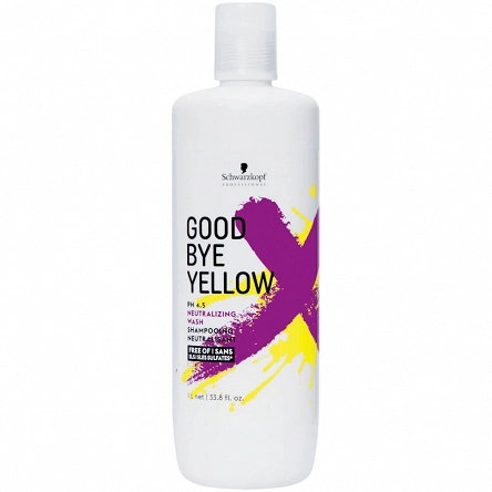 Szampon Schwarzkopf Good Bye Yellow neutralizujące zółte odcienie 1000ml Szampony do włosów Schwarzkopf 4045787736373