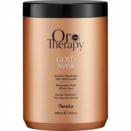 Maska Fanola Oro Therapy rozświetlająca do włosów z olejkami 1000ml Maski nawilżające włosy Fanola 8008277762807