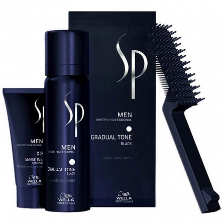 Pianka Wella Sp Men Gradual Tone Black 60ml Odsiwiacze dla mężczyzn Wella 8005610581286