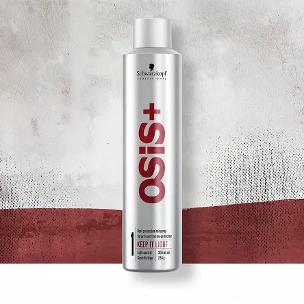 Lakier Schwarzkopf Osis+ Keep It Light Heat Protection, utrwalający i termoochronny do włosów 300ml Lakiery do włosów Schwarzkopf 4045787714852