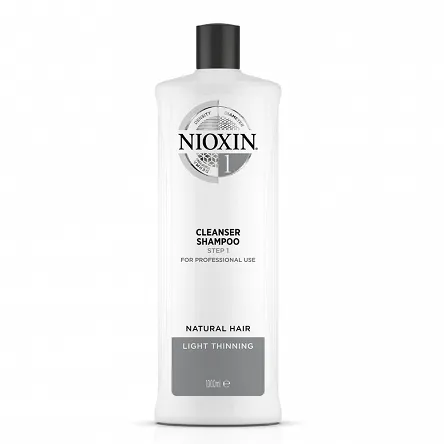 Szampon Nioxin System 2 do włosów naturalnych, oczyszczający 1000ml Szampony do włosów przetłuszczających się Nioxin 8005610494944