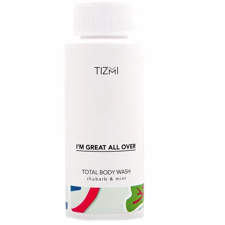 Żel Tizmi Total Body Wash rabarbar & mięta 50ml Żele pod prysznic Tizmi 5901122270126