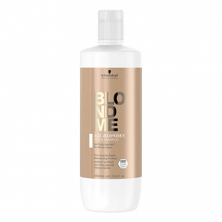 Szampon Schwarzkopf BLONDME All Blondes Detox oczyszczający do włosów blond 1000ml Szampony do włosów Schwarzkopf 4045787640991