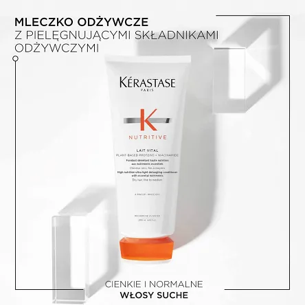 Odżywka Kerastase Nutritive Lait Vital do włosów suchych, cienkich i normalnych 200ml Odżywka nawilżająca do włosów Kerastase 3474637154981