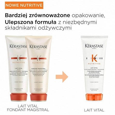 Odżywka Kerastase Nutritive Lait Vital do włosów suchych, cienkich i normalnych 200ml Odżywka nawilżająca do włosów Kerastase 3474637154981