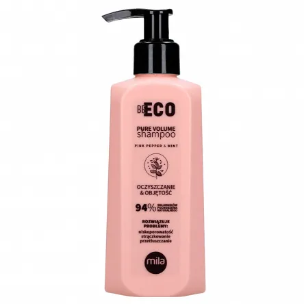 Szampon Mila Professional Be Eco Pure Volume oczyszczający i nadający objętości do włosów 250ml Szampony do włosów Mila 5907688774788