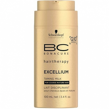 Mleczko Schwarzkopf BC Excellium Q10 Taming wygładzające do włosów dojrzałych 100ml Odżywki do włosów farbowanych Schwarzkopf 4045787312560