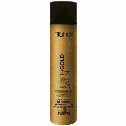 Lakier Tahe ACABADO GOLD SATIN 4 mocno utrwalajacy do włosów suchych i zniszczonych 400ml Lakiery do włosów Tahe 8426827840094