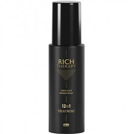 Odżywka wielofunkcyjna Mila Professional Rich Therapy 12in1 w sprayu do włosów z keratyną i złotem koloidalnym 150ml Mila 5904610792063