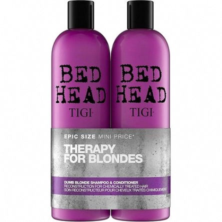 Zestaw Tigi Tweens Dumb Blonde szampon i odżywka do włosów blond 2x750ml Odżywka do włosów blond Tigi 615908942217